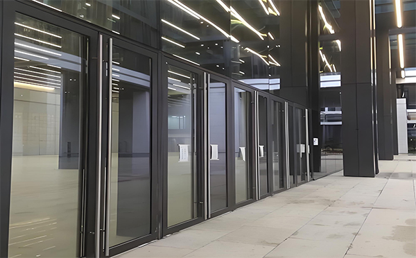 兴庆玻璃地弹门